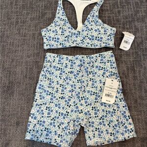 Cotton On Blue Floral Set
